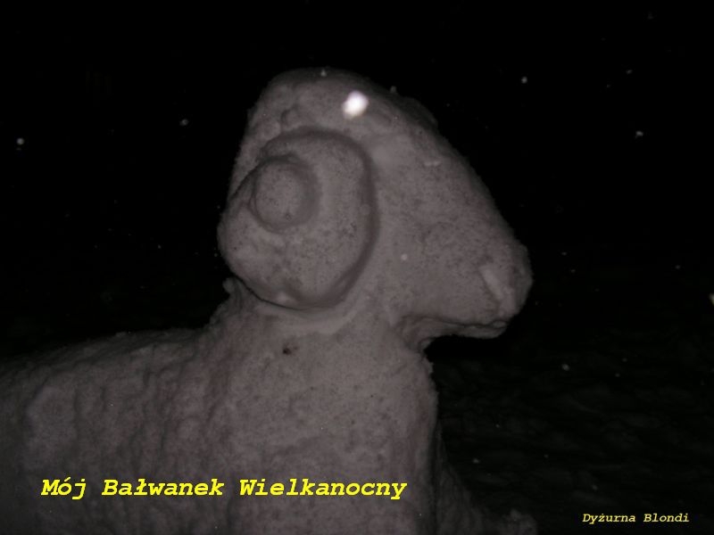 Mój Bałwanek wielkanocny