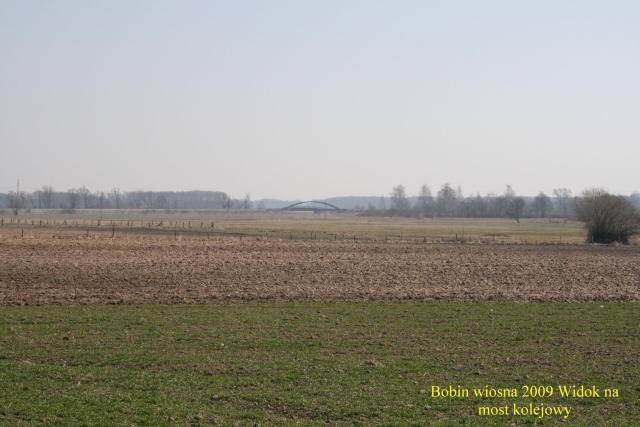 Bobin widok na most kolejowy