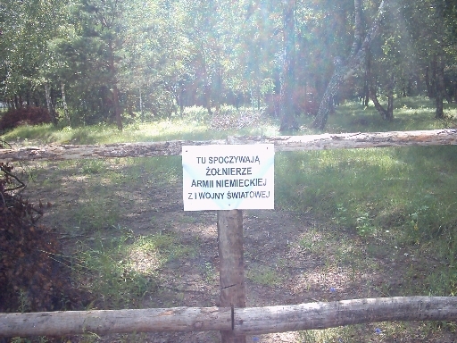 Cmentarz z czasów I wojny światowej w miejscowości Cisk