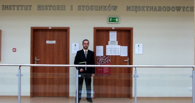 W dniu obrony. Kolarz magister :)