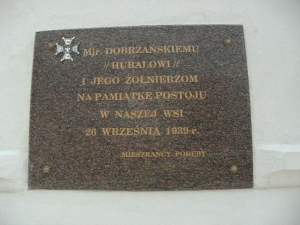 Poręba - tablica pamiątkowa