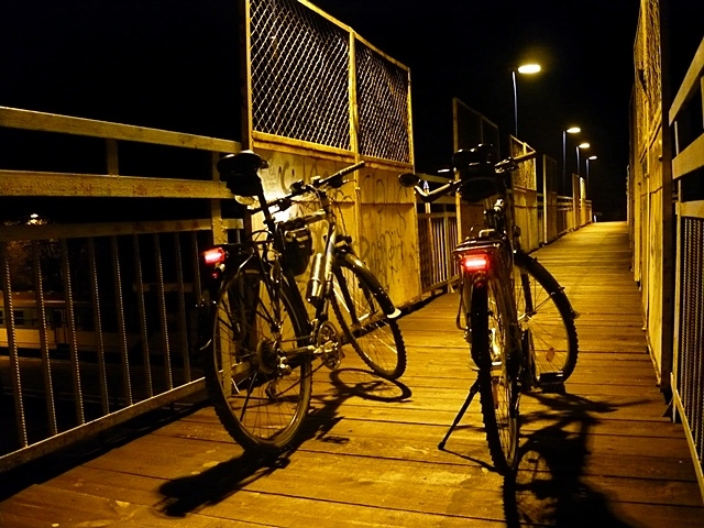 Rowery adminów na wiadukcie