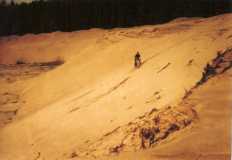 Próby zjazdu po piachu, Roztocze, 1994